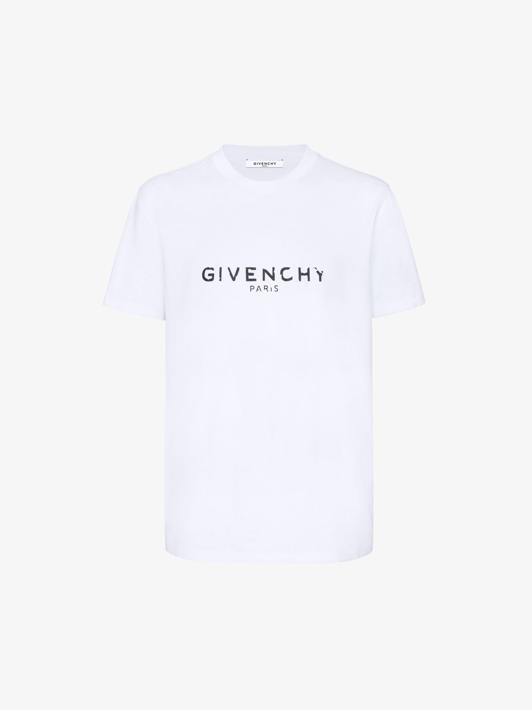 givenchy vertical logo t shirt