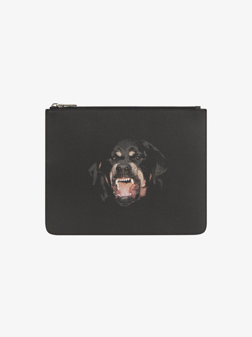 Rottweiler large zipped pouch 