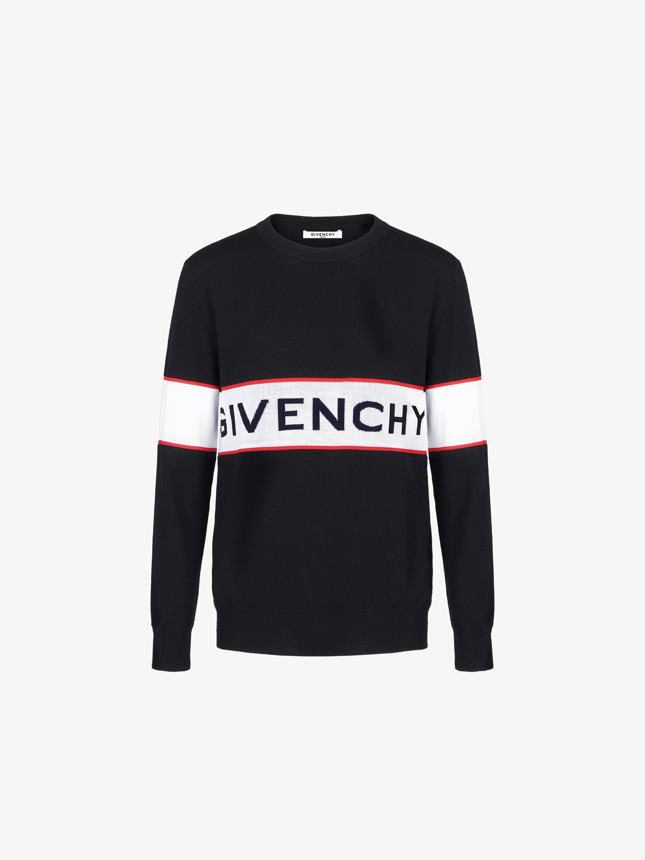 buy \u003e givenchy logo wool sweater \u003e Up 