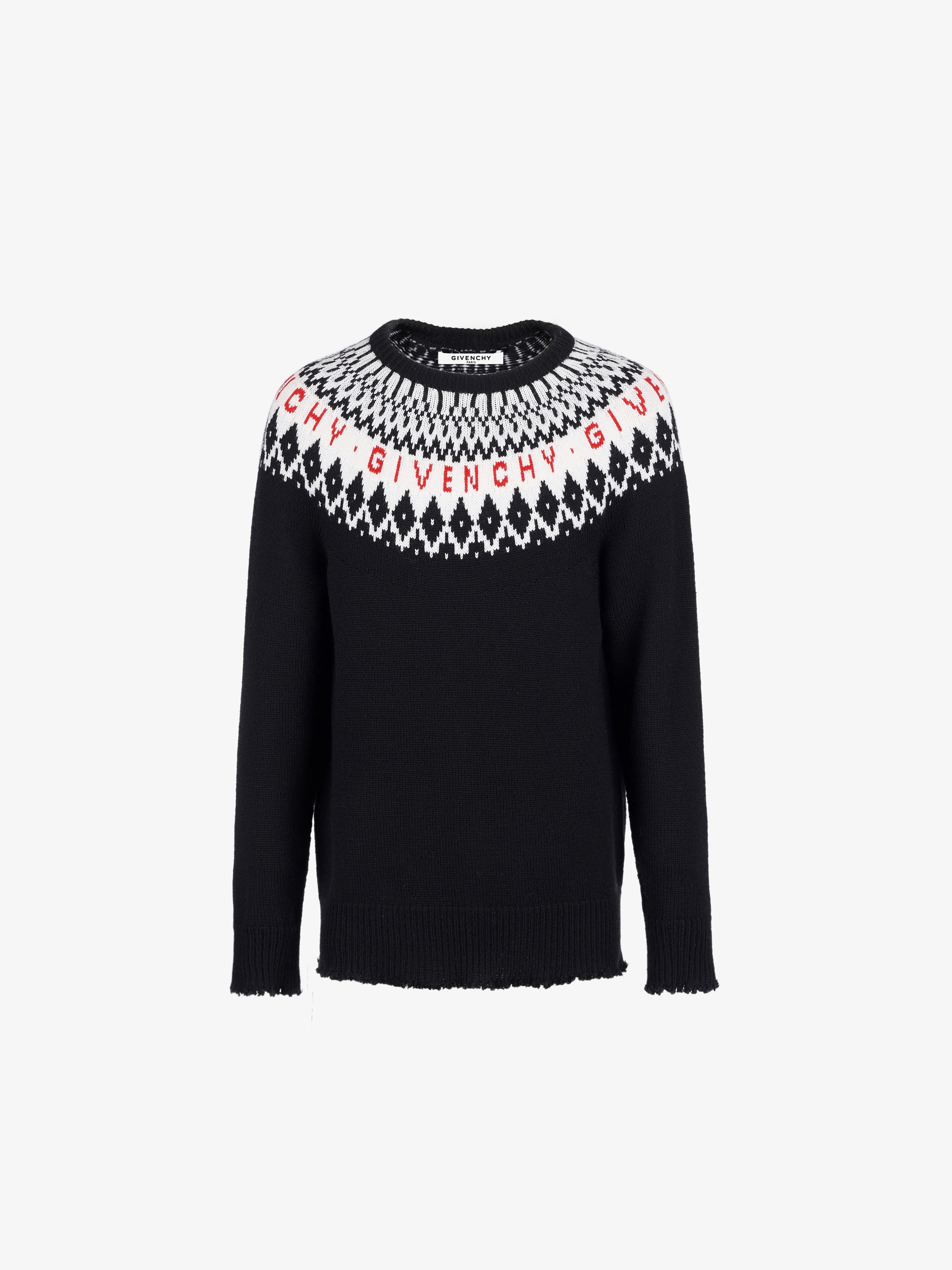 GIVENCHY PARIS jacquard sweater in merinos | GIVENCHY Paris