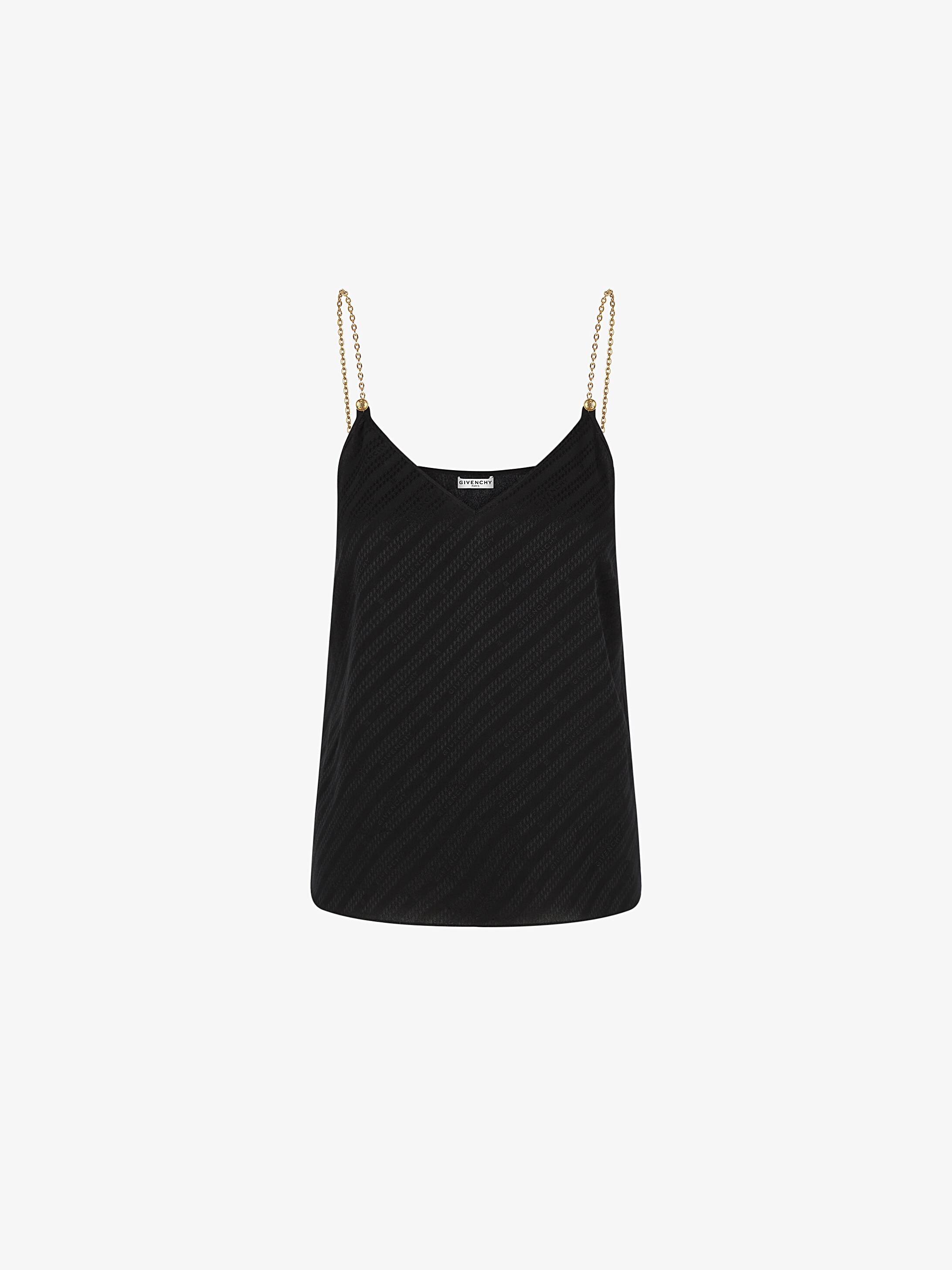 GIVENCHY chain camisole with chain shoulder straps | GIVENCHY Paris