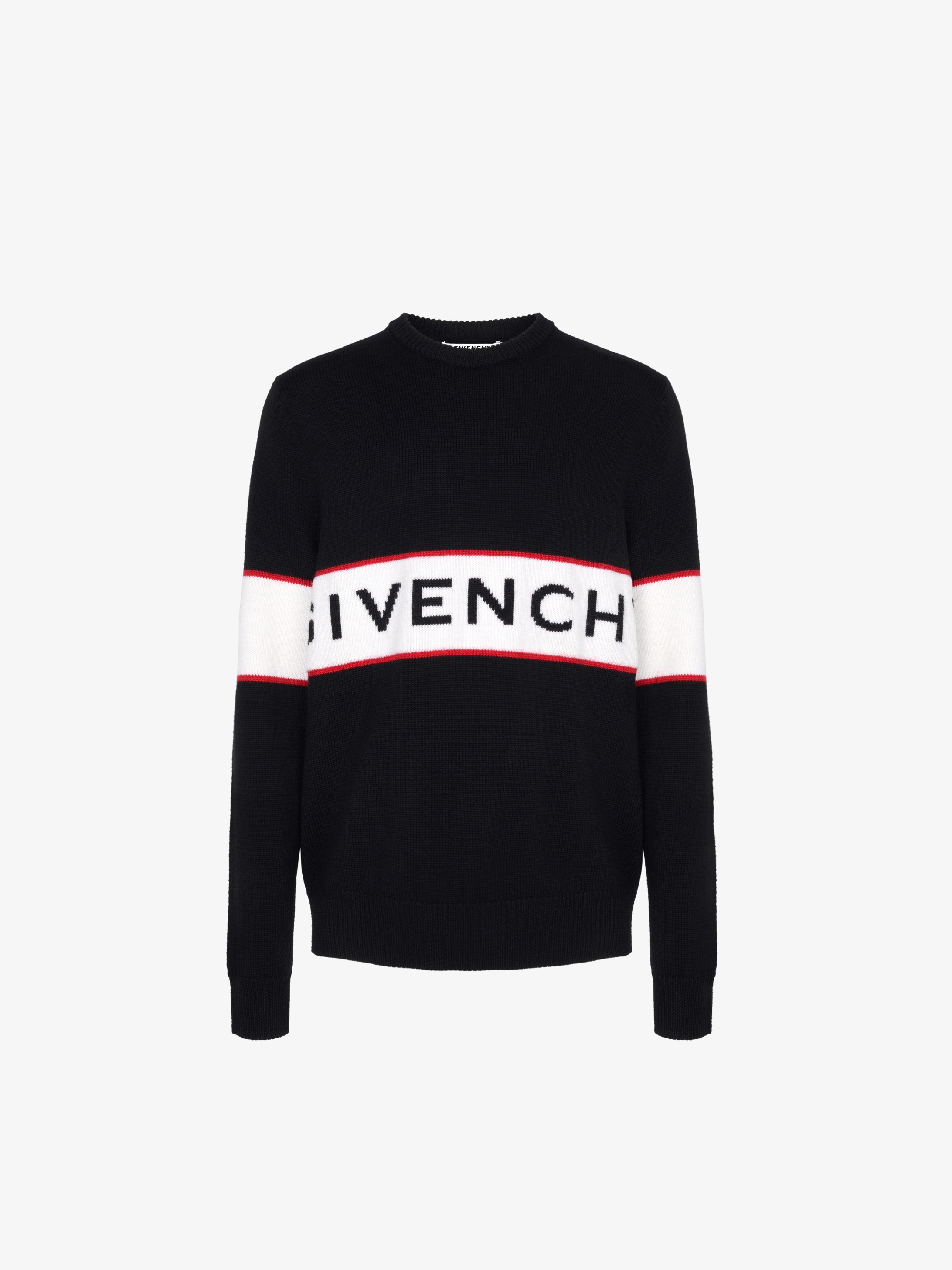 GIVENCHY contrasted band jumper 