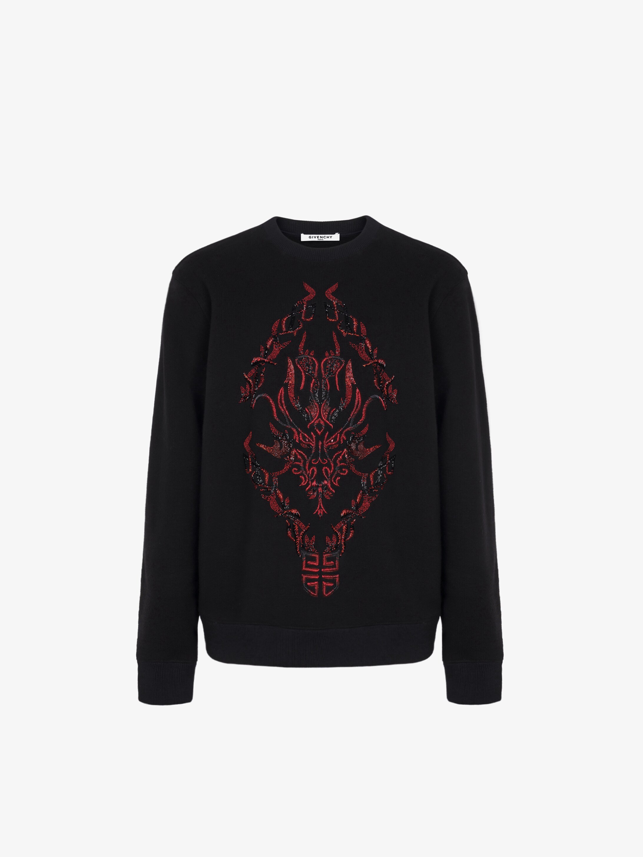 givenchy 4g embroidered slim sweatshirt