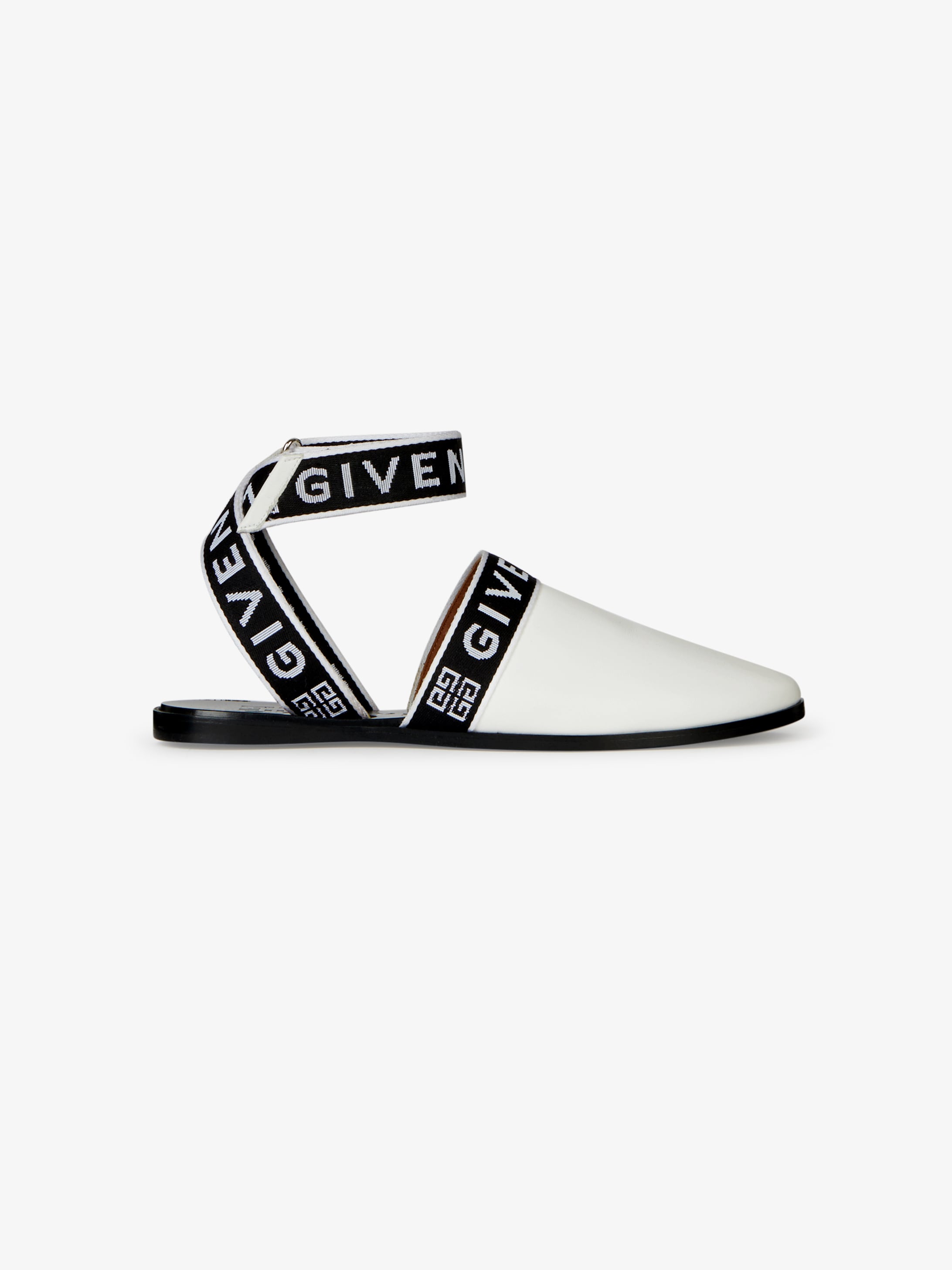 4G GIVENCHY sling back mules in leather 