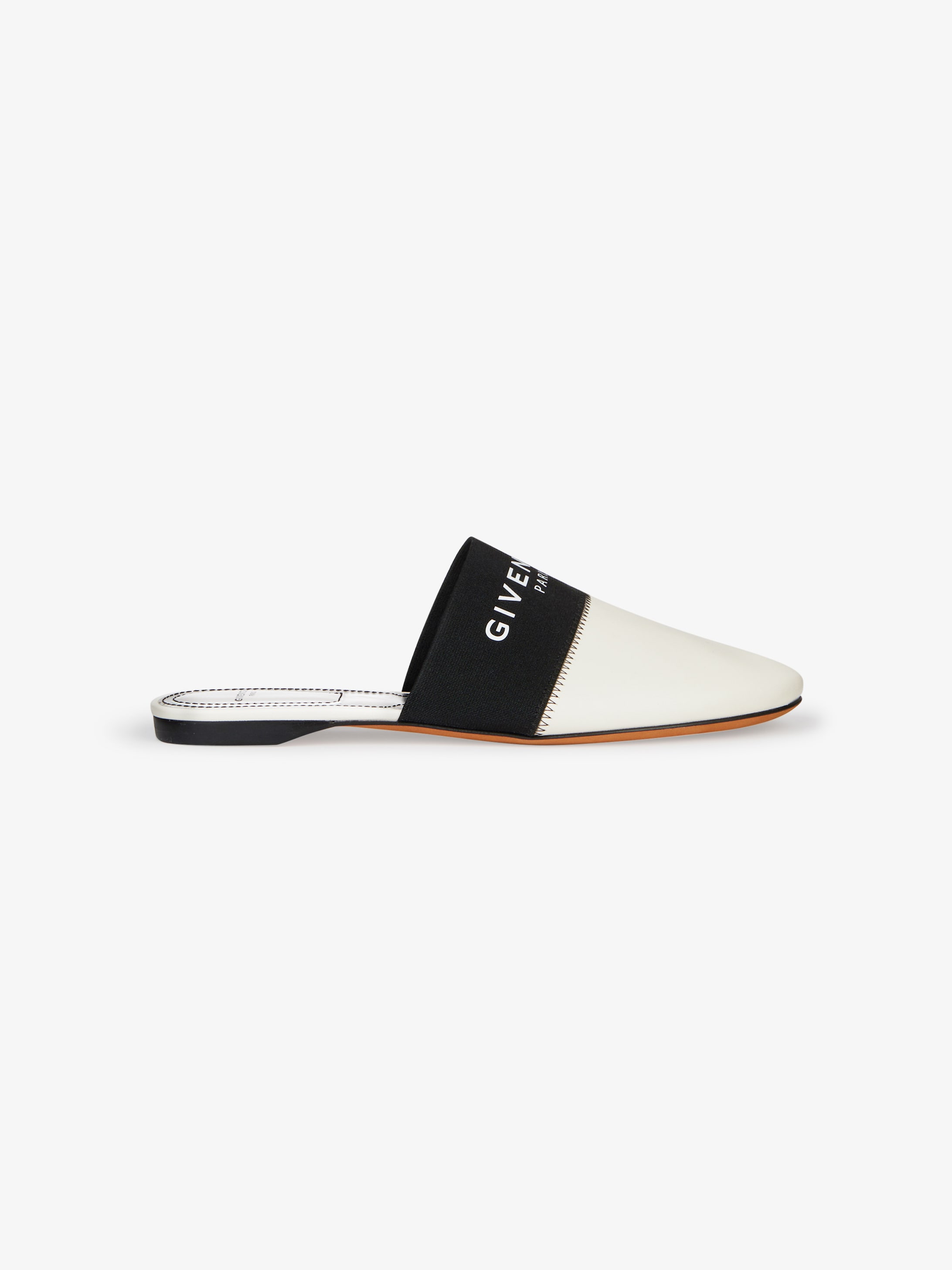 GIVENCHY PARIS flat mules in leather 