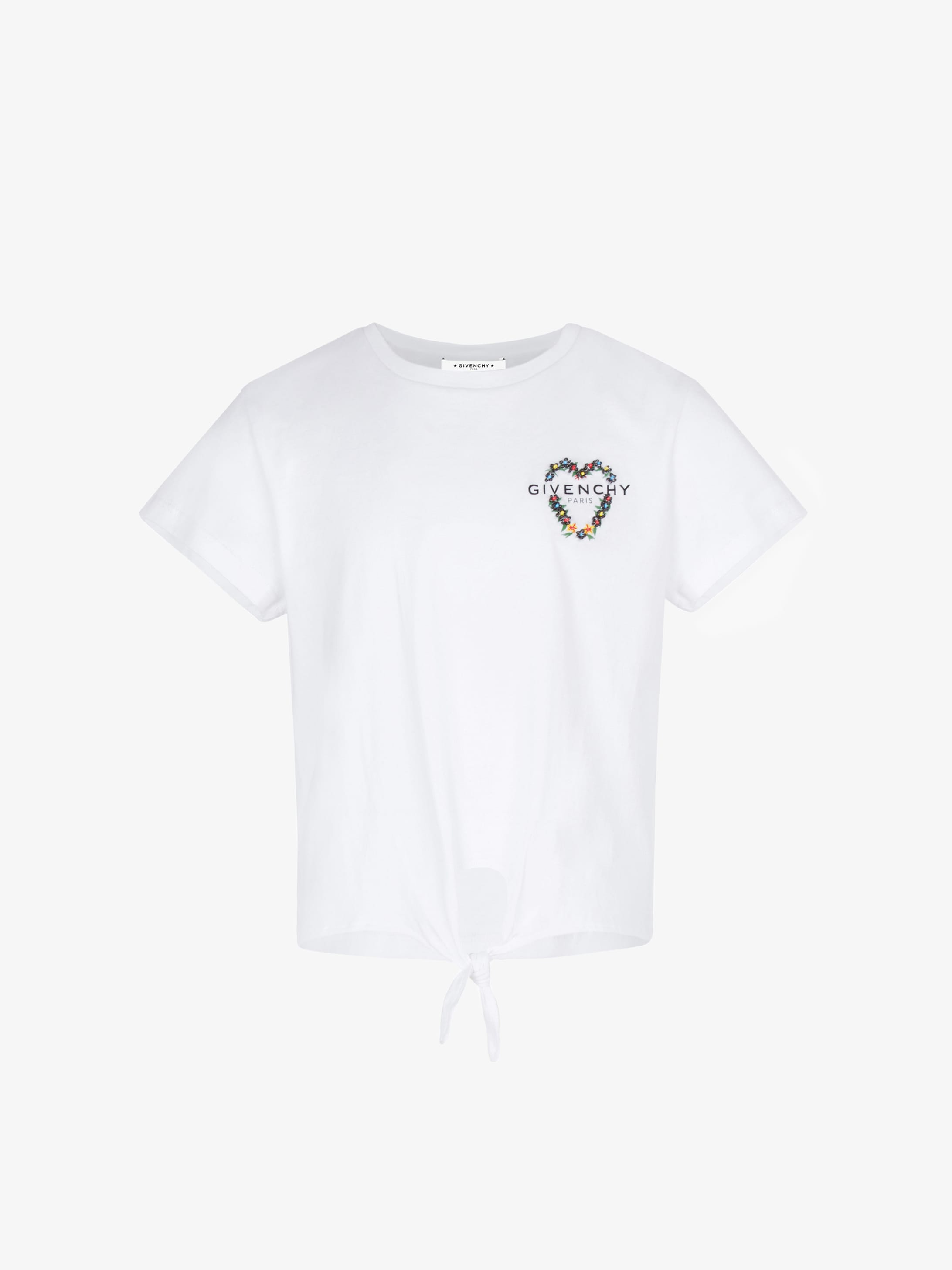 givenchy floral logo t shirt