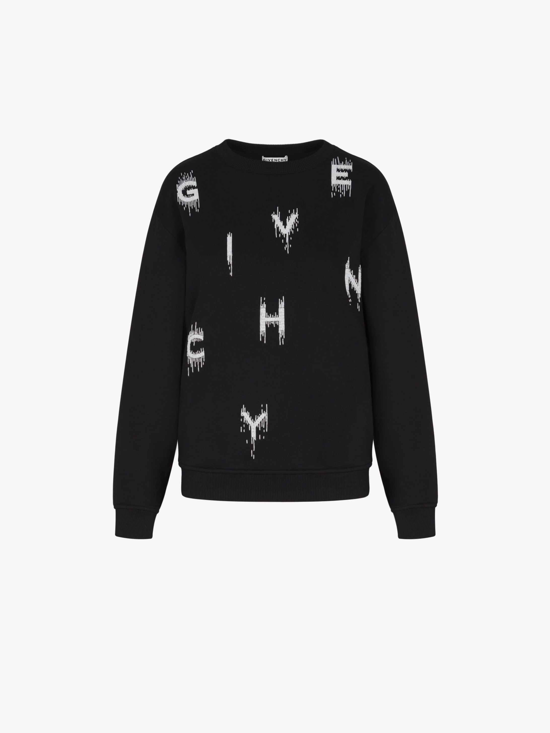 GIVENCHY pearls embroidered sweatshirt | GIVENCHY Paris